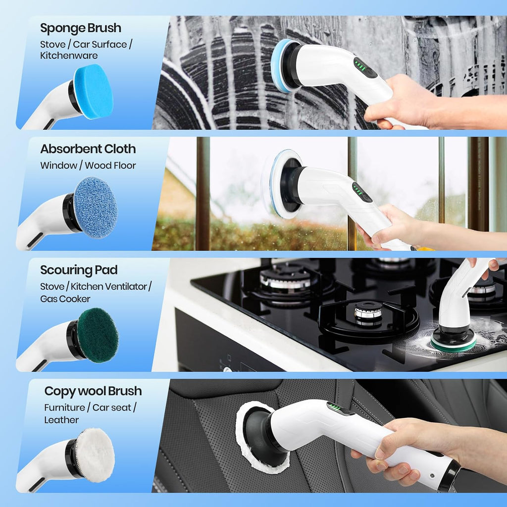 Ultimate Cordless Scrubber with 7 attachments